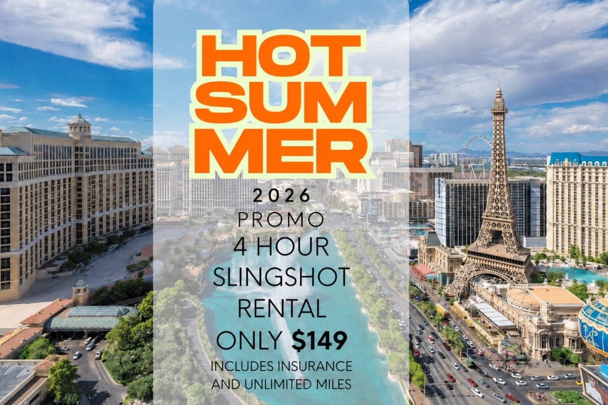 4 Hr Slingshot Rental — Hot Summer Promo